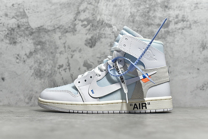 Authentic OFF-WHITE x Air Jordan 1 NRG White